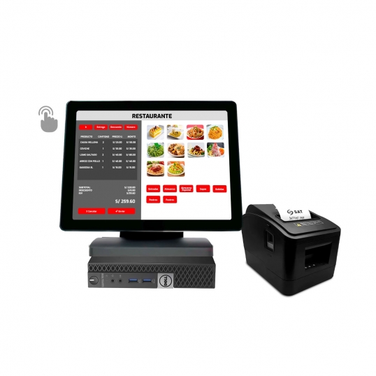 Punto de Venta - Computado DELL OPTIPLEX 7050 Intel Core i5 + Pantalla táctil multipunto + Ticketera Termica