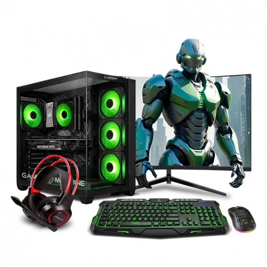PC Gamer Haku Green Plus Ryzen 7 8700G