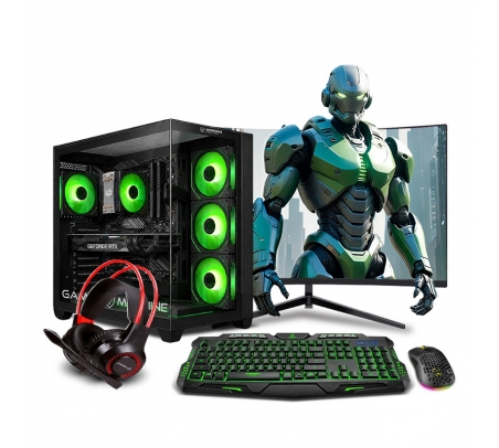 PC Gamer Haku Green Plus Ryzen 7 8700G  - 1