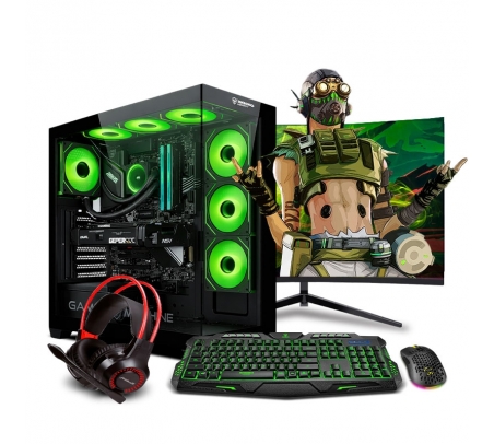 PC Gamer View 51 Green Plus Core i9 12900KF 12th  - 1