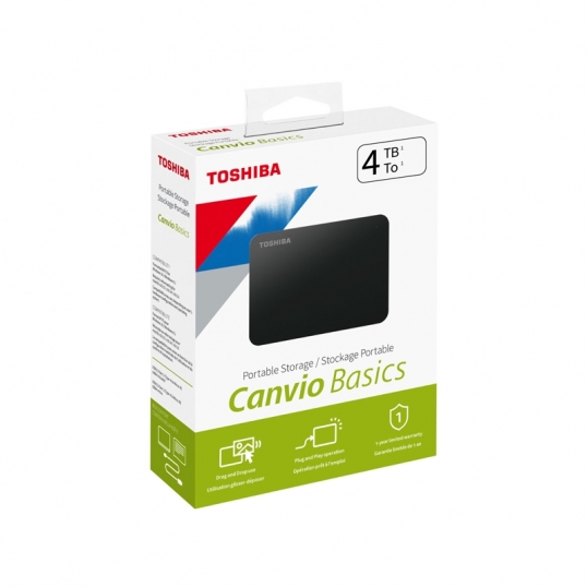 Disco Duro Externo Toshiba 4TB Canvio Basics  - 1