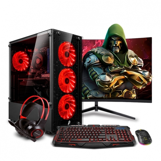 PC Gamer Haku Red Plus Ryzen 5 8600G  - 1