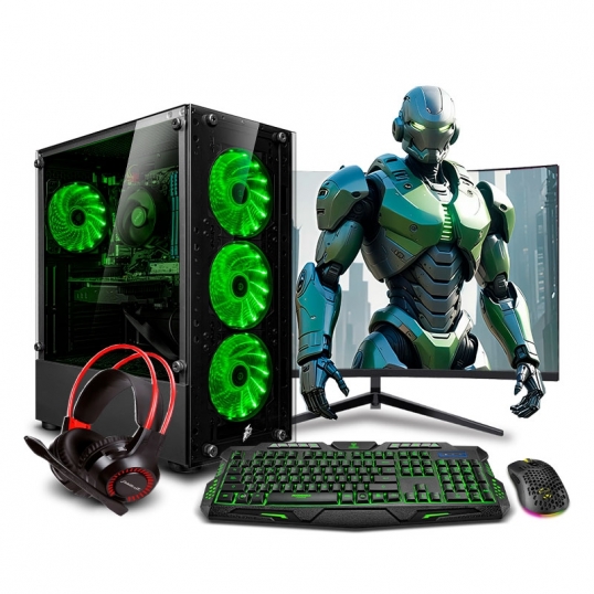 PC Gamer Haku Green Plus Ryzen 7 8700G  - 1