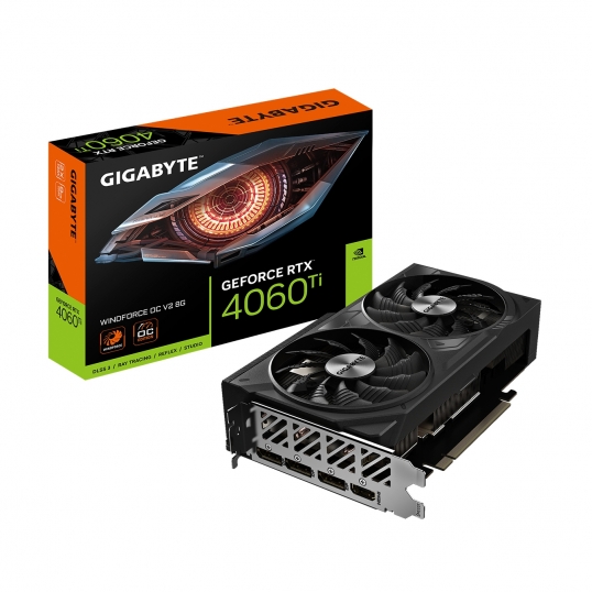 Tarjeta de video GIGABYTE GeForce RTX 4060Ti 8GB WINDFORCE OC  - 1