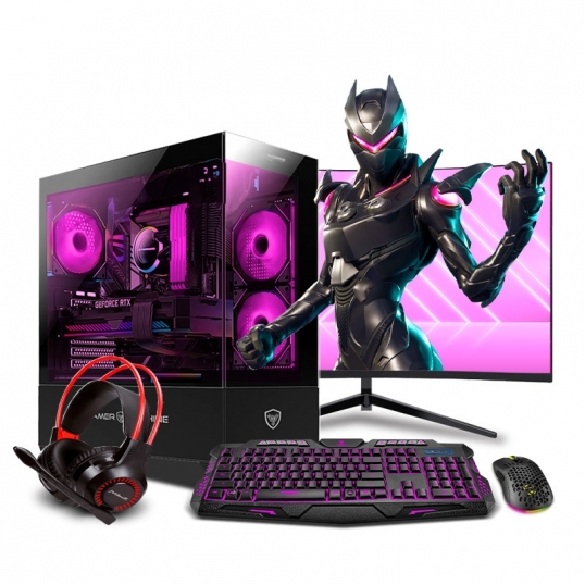 PC Gamer Falkor Pink Plus Core i5 14400F 14th  - 1