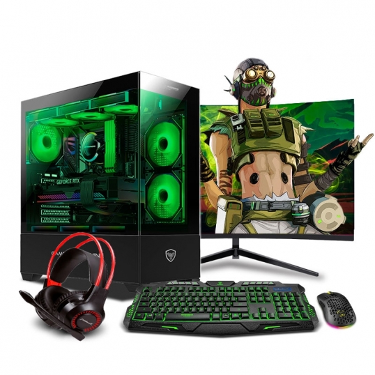 PC Gamer View 51 Green Plus Core i9 12900KF 12th  - 1