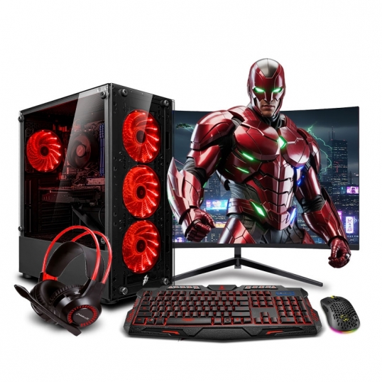PC Gamer Draco Red Core i7 10700F 10th  - 1