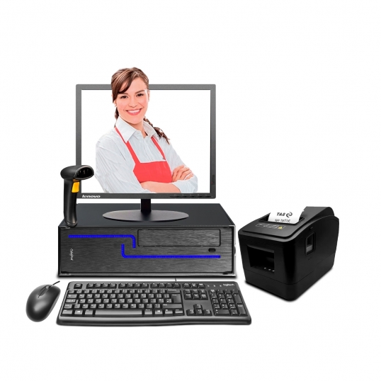 Punto de Venta - Computadora Derby Slim Core i3 + Ticketera Térmica + Scanner  - 1