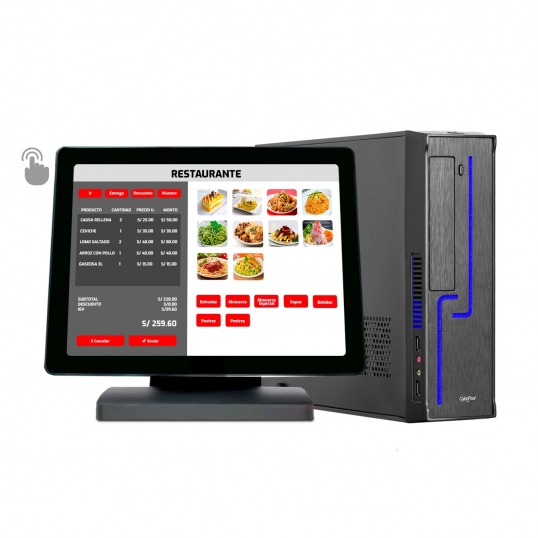 Punto de Venta - Computadora Derby Slim Core i3 + Pantalla táctil multipunto  - 1