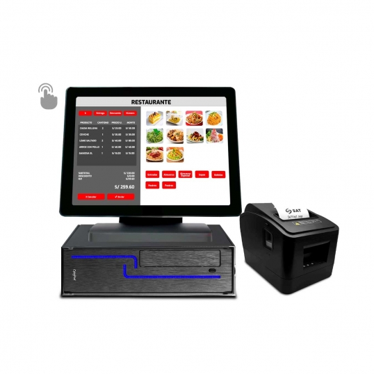 Punto de Venta - Computadora Derby Slim Core i3 + Pantalla táctil multipunto + Ticketera Termica  - 1