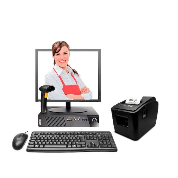 Punto de Venta - Computadora Lenovo M73 ULTRA SLIM Core i5 + Ticketera Térmica + Scanner