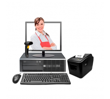 Punto de Venta - Computadora HP 8300 Core i5 + Ticketera Térmica  - 1