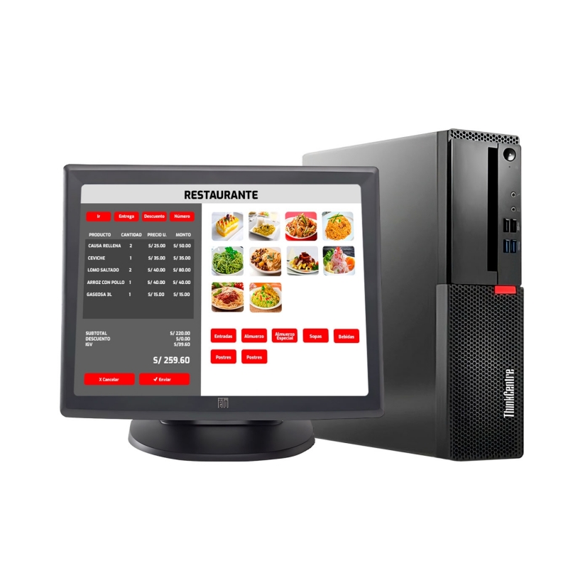 Punto de Venta - Computadora Lenovo M710S Intel Core i5 + Pantalla táctil  - 1